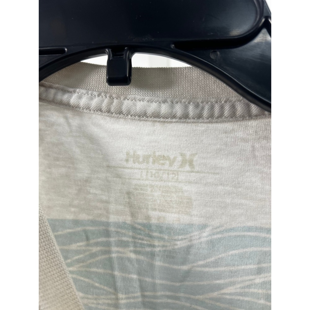 Hurley Boys Graphic T-Shirt Off‎ White Mountain River Scene Short Sleeve Size L - Picture 3 of 3
